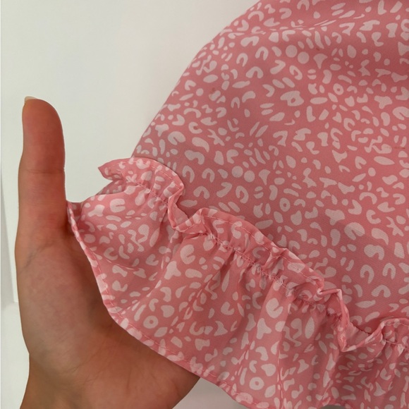 Pink Ruffled Mini Dress - Picture 5 of 5